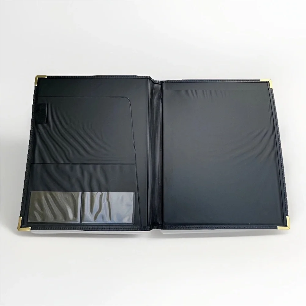 University of‎ Notre Dame Black Faux Leather Medallion Portfolio Pad Pen Holder